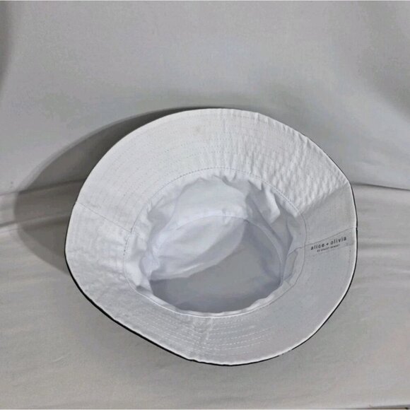 Alice + Olivia By Stacey Bendet Reversible Bucket Hat Daisy Print 100% Polyester - Picture 2 of 6